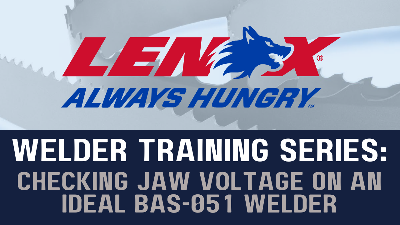 Checking Jaw Voltage on an IDEAL BAS-051 Welder